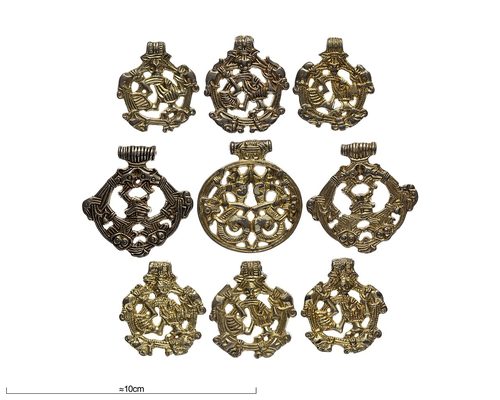 Openwork pendants in Scandinavian animal style. Swedish History Museum.