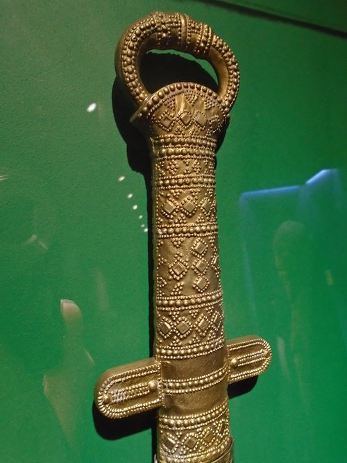 Replica of the gold-covered sword hilt, Kazan Kremlin museum (original in the Hermitage).