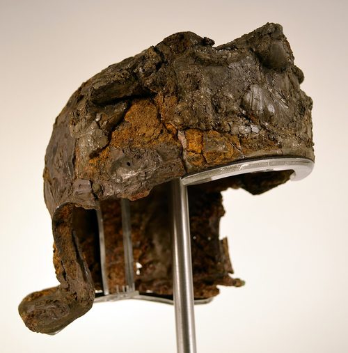 The conserved helmet, side view (Portable Antiquities Scheme record).