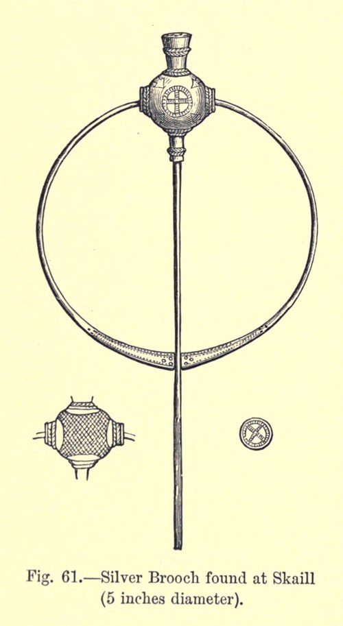 A silver penannular brooch from Skaill, engraved for Anderson (1883).