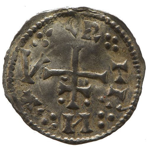 Penny of Cnut, Viking king at York around 900, Yorkshire Museum.