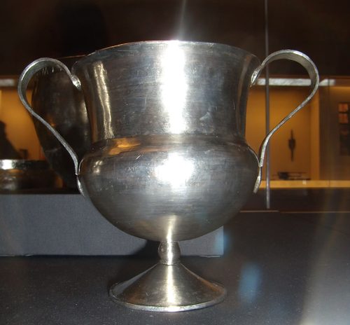 Two-handled silver cup (cantharus), British Museum.