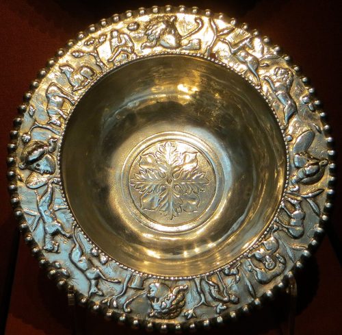 Bowl with pastoral scenes in relief round the rim, British Museum.