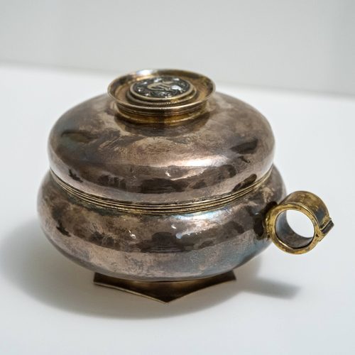 Silver vessel from the Colmar Treasure, Musée Unterlinden, Colmar.