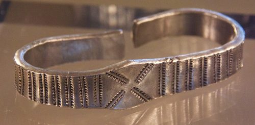 The stamped silver arm-ring from the hoard.