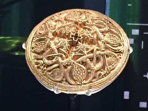 The gold disc brooch, Stralsund Museum.