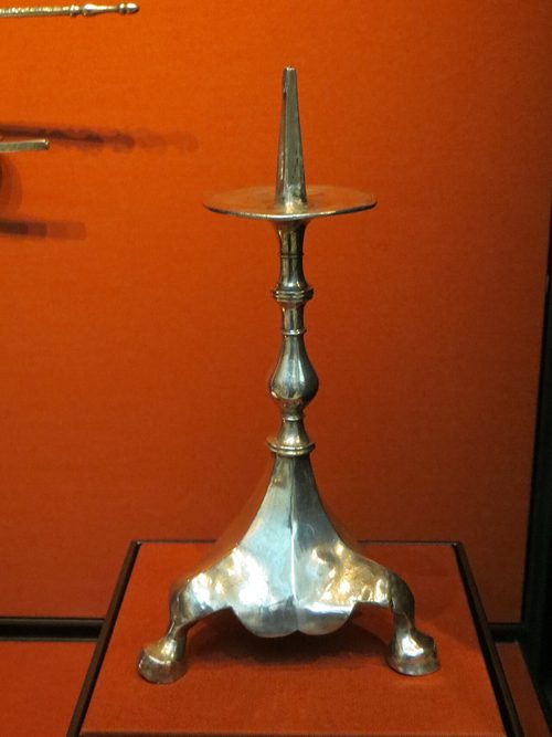The silver tripod lampstand with stamps of Justinian I, British Museum.