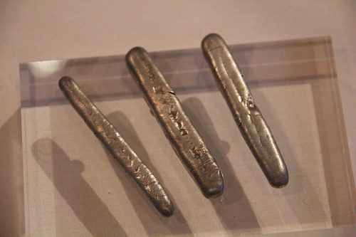 Silver ingots from the hoard.